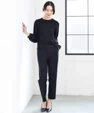 FMBAG04190 MICHEL KLEIN(ミッシェルクラン) フロントレースブラウス ベージュ