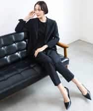 FMBAG04190 MICHEL KLEIN(ミッシェルクラン) フロントレースブラウス ベージュ
