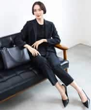 FMBAG04190 MICHEL KLEIN(ミッシェルクラン) フロントレースブラウス ベージュ