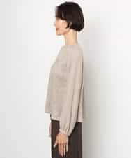 FMBAG04190 MICHEL KLEIN(ミッシェルクラン) フロントレースブラウス ベージュ