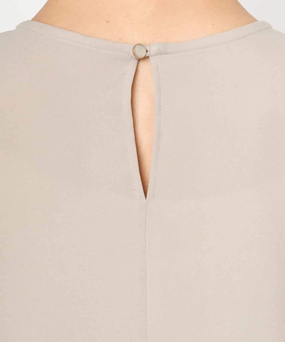 FMBAG04190 MICHEL KLEIN(ミッシェルクラン) フロントレースブラウス ベージュ