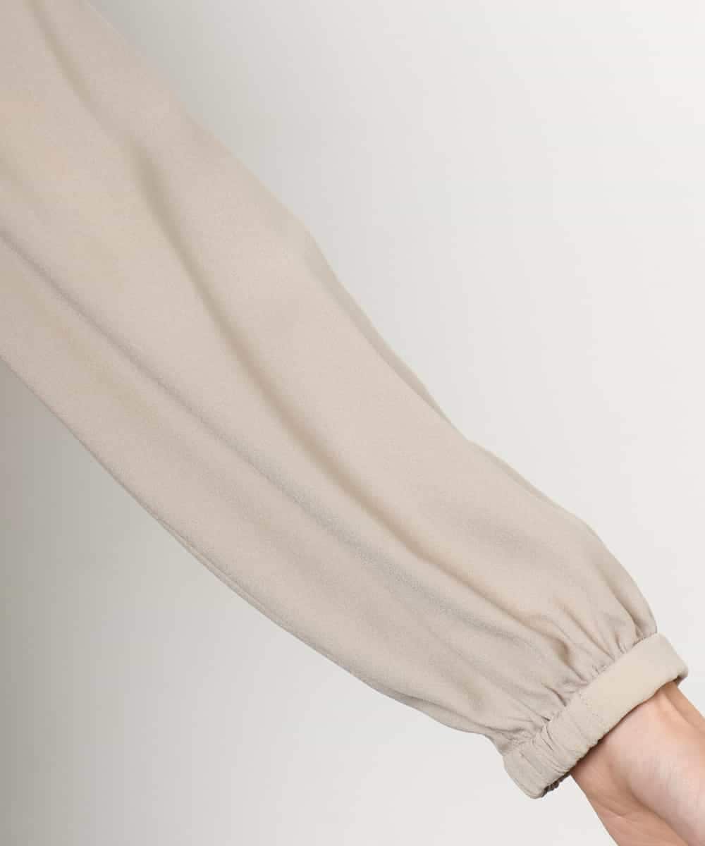 FMBAG04190 MICHEL KLEIN(ミッシェルクラン) フロントレースブラウス ベージュ