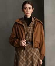 FMBAG20250 MICHEL KLEIN(ミッシェルクラン) [セットアップ対応]チェックコーデュロイシャツ ネイビー