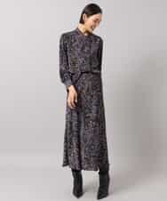 FMBAG44260 MICHEL KLEIN(ミッシェルクラン) [セットアップ対応]ドットプリントボウタイブラウス ブラック
