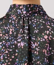 FMBAG44260 MICHEL KLEIN(ミッシェルクラン) [セットアップ対応]ドットプリントボウタイブラウス ブラック
