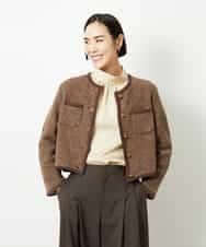 FMBBD01260 MICHEL KLEIN(ミッシェルクラン) ギャザーディテールブラウス ベージュ