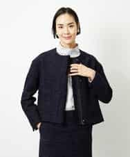 FMBBD01260 MICHEL KLEIN(ミッシェルクラン) ギャザーディテールブラウス ライトグレー