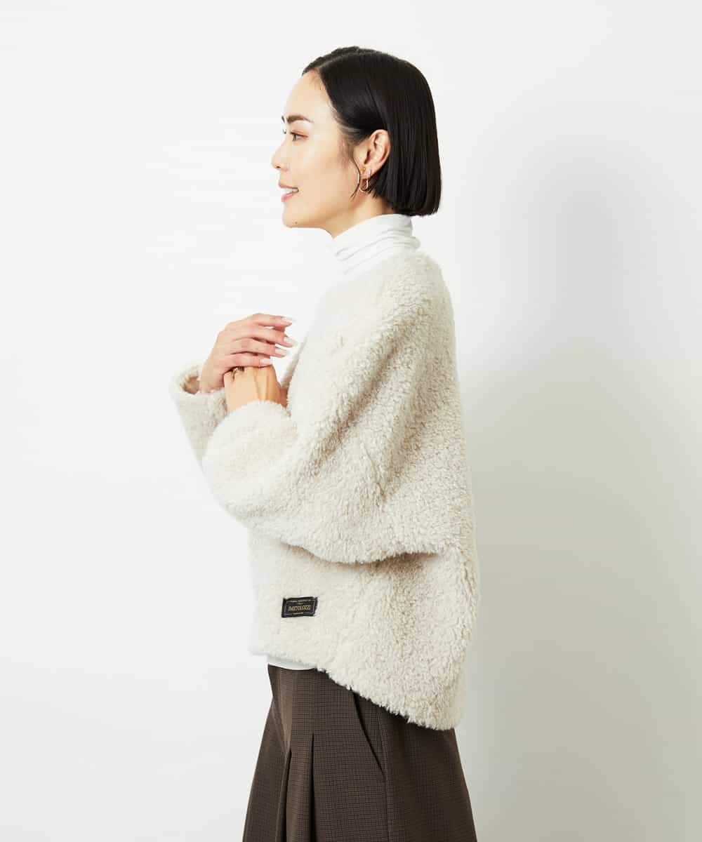 FMBBD05200 MICHEL KLEIN(ミッシェルクラン) プードルボアプルオーバー ライトグレー