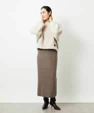 FMBBD05200 MICHEL KLEIN(ミッシェルクラン) プードルボアプルオーバー ライトグレー