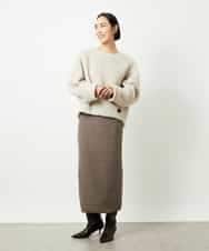 FMBBD05200 MICHEL KLEIN(ミッシェルクラン) プードルボアプルオーバー ライトグレー