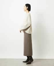 FMBBD05200 MICHEL KLEIN(ミッシェルクラン) プードルボアプルオーバー ライトグレー