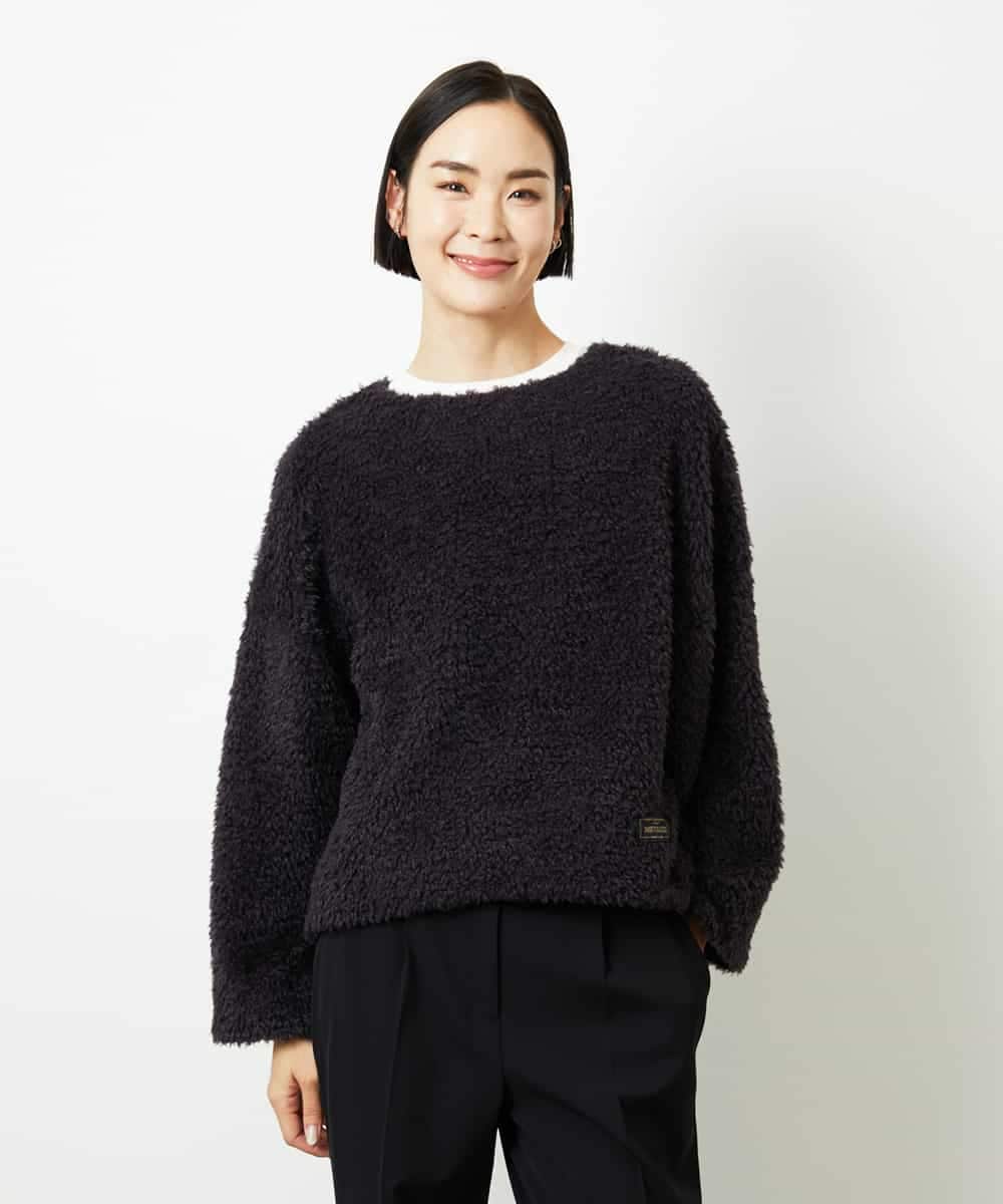 FMBBD05200 MICHEL KLEIN(ミッシェルクラン) プードルボアプルオーバー ライトグレー