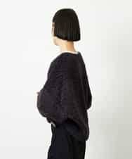 FMBBD05200 MICHEL KLEIN(ミッシェルクラン) プードルボアプルオーバー ライトグレー