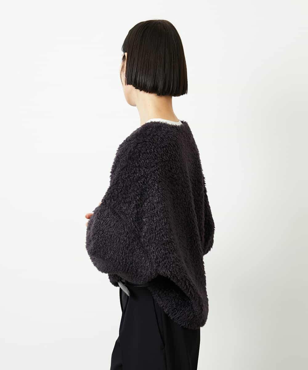 FMBBD05200 MICHEL KLEIN(ミッシェルクラン) プードルボアプルオーバー ライトグレー