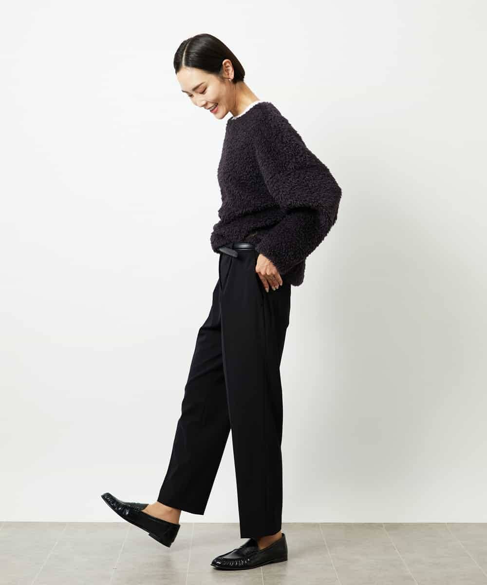 FMBBD05200 MICHEL KLEIN(ミッシェルクラン) プードルボアプルオーバー ライトグレー