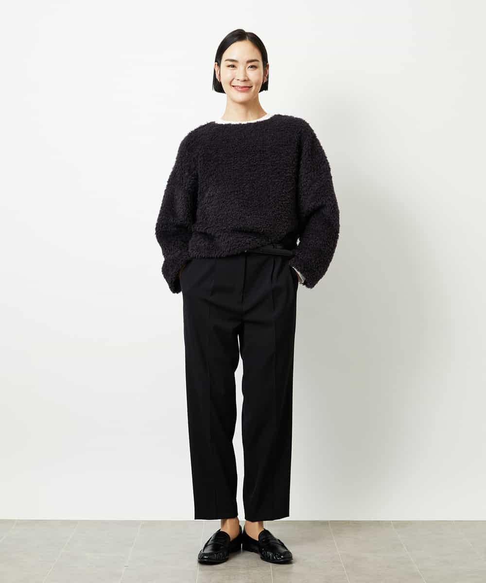 FMBBD05200 MICHEL KLEIN(ミッシェルクラン) プードルボアプルオーバー ライトグレー