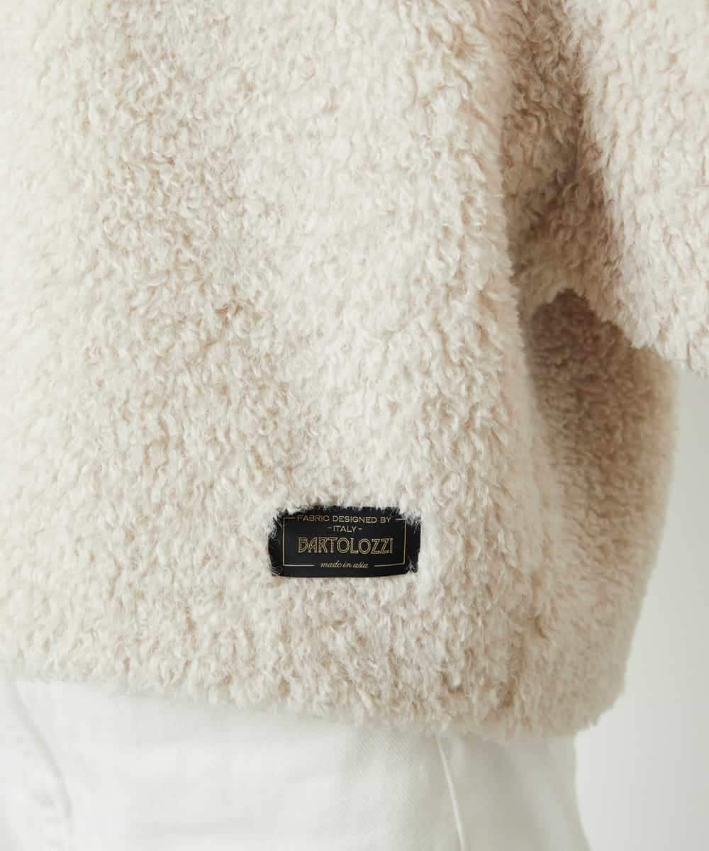 FMBBD05200 MICHEL KLEIN(ミッシェルクラン) プードルボアプルオーバー ライトグレー