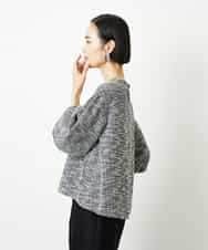 FMBDD02230 MICHEL KLEIN(ミッシェルクラン) ツィードライクプルオーバー グレー