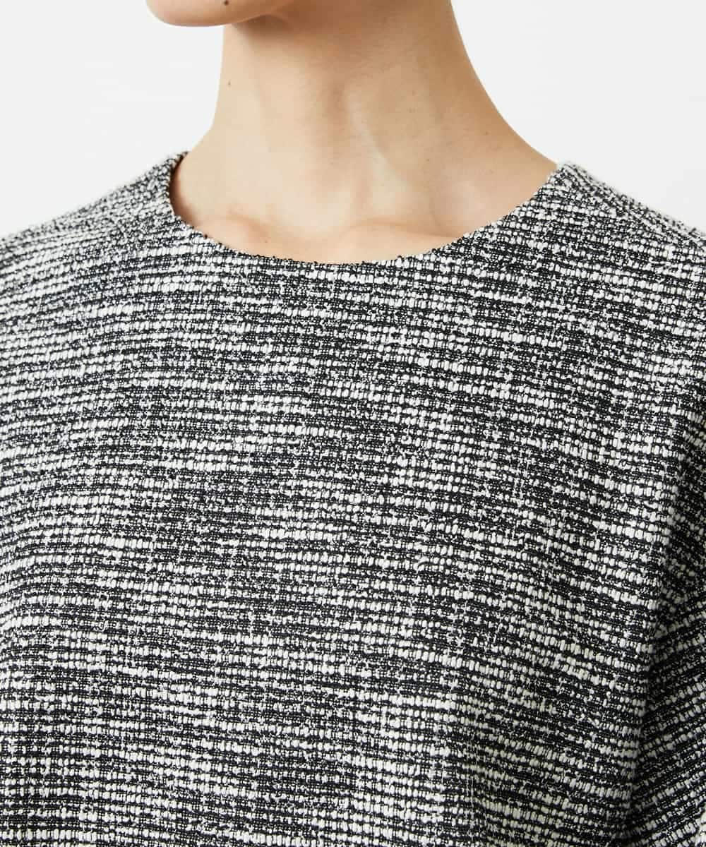 FMBDD02230 MICHEL KLEIN(ミッシェルクラン) ツィードライクプルオーバー グレー