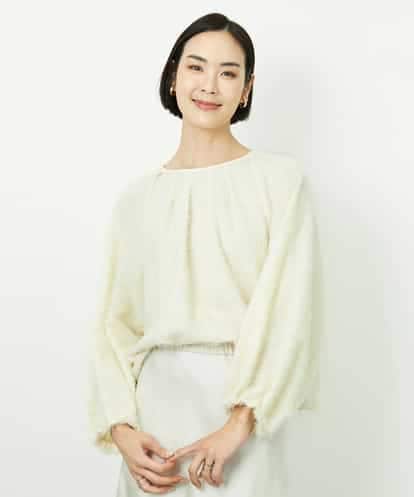 FMBDD03220 MICHEL KLEIN [セットアップ対応]袖ボリュームブラウス