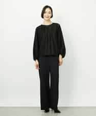 FMBDD03220 MICHEL KLEIN(ミッシェルクラン) [セットアップ対応]袖ボリュームブラウス ブラック