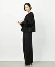 FMBDD03220 MICHEL KLEIN(ミッシェルクラン) [セットアップ対応]袖ボリュームブラウス ブラック