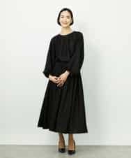 FMBDD03220 MICHEL KLEIN(ミッシェルクラン) [セットアップ対応]袖ボリュームブラウス ブラック