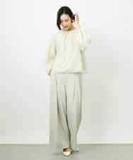 FMBDD03220 MICHEL KLEIN(ミッシェルクラン) [セットアップ対応]袖ボリュームブラウス ブラック