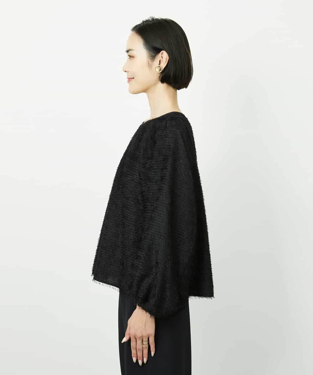 FMBDD03220 MICHEL KLEIN(ミッシェルクラン) [セットアップ対応]袖ボリュームブラウス ブラック