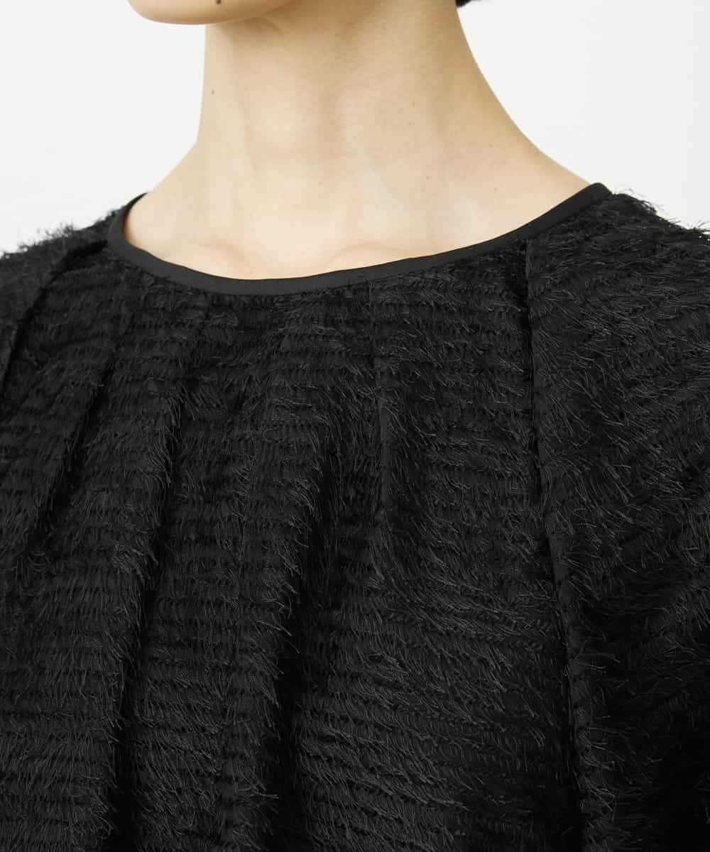 FMBDD03220 MICHEL KLEIN(ミッシェルクラン) [セットアップ対応]袖ボリュームブラウス ブラック