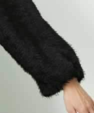 FMBDD03220 MICHEL KLEIN(ミッシェルクラン) [セットアップ対応]袖ボリュームブラウス ブラック