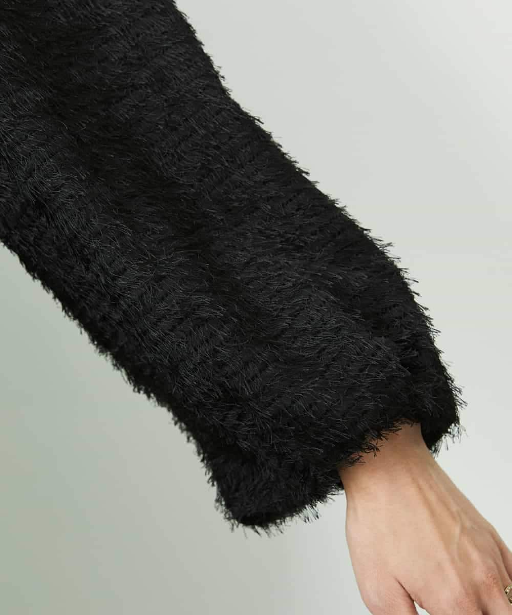 FMBDD03220 MICHEL KLEIN(ミッシェルクラン) [セットアップ対応]袖ボリュームブラウス ブラック