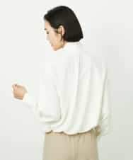 FMBDD04230 MICHEL KLEIN(ミッシェルクラン) ボウタイブラウス アイボリー