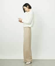 FMBDD04230 MICHEL KLEIN(ミッシェルクラン) ボウタイブラウス アイボリー