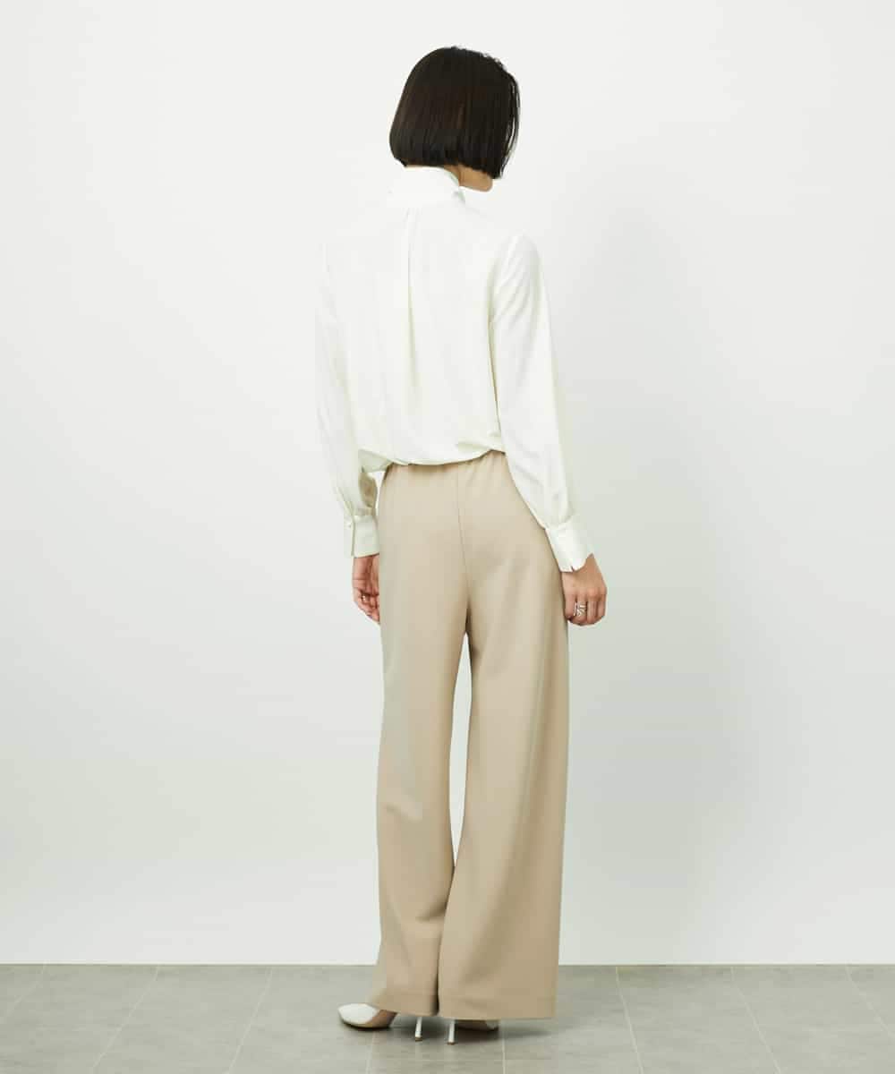 FMBDD04230 MICHEL KLEIN(ミッシェルクラン) ボウタイブラウス アイボリー