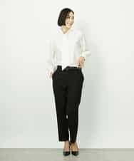 FMBDD04230 MICHEL KLEIN(ミッシェルクラン) ボウタイブラウス アイボリー