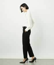 FMBDD04230 MICHEL KLEIN(ミッシェルクラン) ボウタイブラウス アイボリー