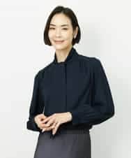 FMBDD04230 MICHEL KLEIN(ミッシェルクラン) ボウタイブラウス アイボリー