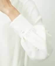 FMBDD04230 MICHEL KLEIN(ミッシェルクラン) ボウタイブラウス アイボリー