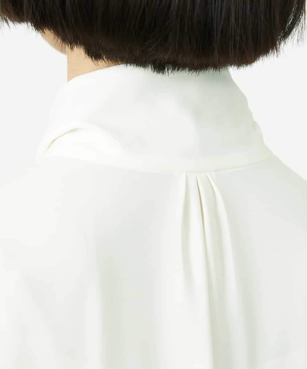 FMBDD04230 MICHEL KLEIN(ミッシェルクラン) ボウタイブラウス アイボリー