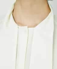 FMBDD04230 MICHEL KLEIN(ミッシェルクラン) ボウタイブラウス アイボリー