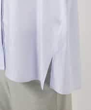 FMBDD05250 MICHEL KLEIN(ミッシェルクラン) テンセルドビー細ボウタイブラウス ライトブルー