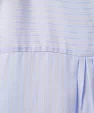 FMBDD05250 MICHEL KLEIN(ミッシェルクラン) テンセルドビー細ボウタイブラウス ライトブルー