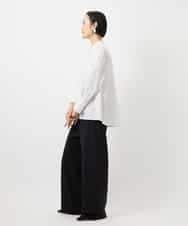 FMBDE05250 MICHEL KLEIN(ミッシェルクラン) 細ボウタイブラウス ホワイト