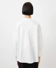 FMBDE05250 MICHEL KLEIN(ミッシェルクラン) 細ボウタイブラウス ホワイト