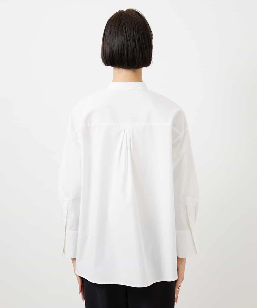 FMBDE05250 MICHEL KLEIN(ミッシェルクラン) 細ボウタイブラウス ホワイト