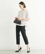 FMBFS26170 MICHEL KLEIN(ミッシェルクラン) [定番素材]バックボタンデザインブラウス ネイビー(57)