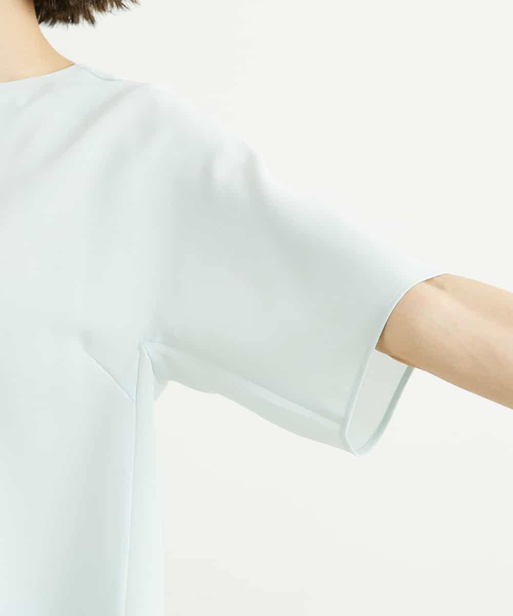 FMBFS26170 MICHEL KLEIN(ミッシェルクラン) [定番素材]バックボタンデザインブラウス ネイビー(57)