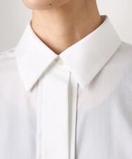 FMBGD03220 MICHEL KLEIN(ミッシェルクラン) オーバーサイズシャンブレーシャツ ホワイト