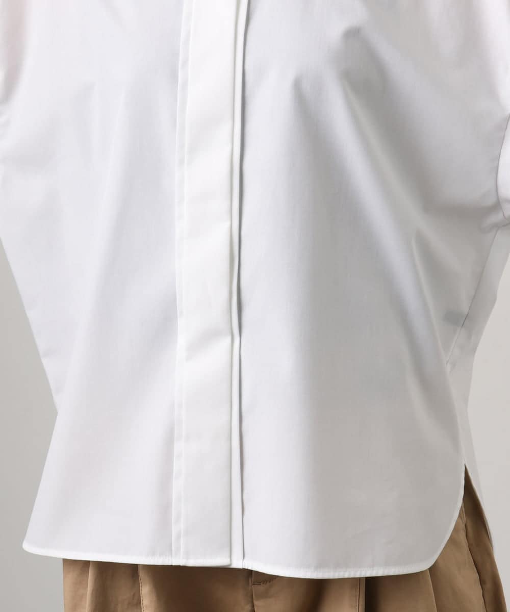 FMBGD03220 MICHEL KLEIN(ミッシェルクラン) オーバーサイズシャンブレーシャツ ホワイト